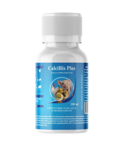 CalciBis Plus 100 ml - Furaj complementar dietetic pentru pasari si suine