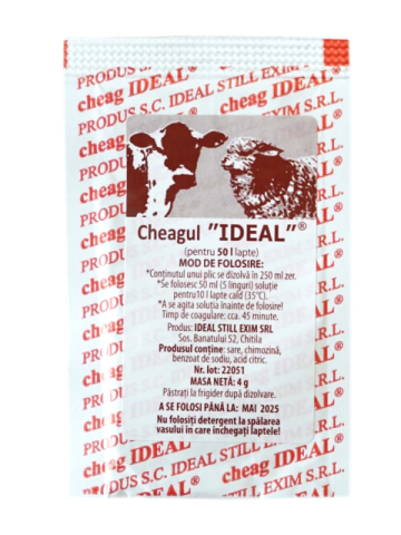 Produse uz veterinar - Cheag Ideal pulbere ambalat la plic pentru - 50L lapte