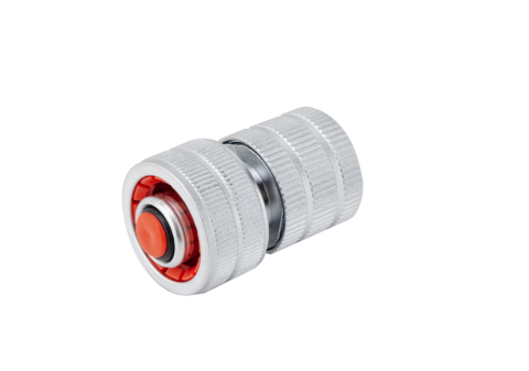 Conectori furtun si aspersoare - Conector Furtun cu Opritor Aluminiu PLUS