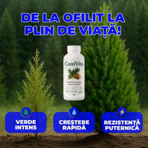 ConiVita – Îngrășământ Bio pentru Tuia și Conifere (Brazi, Molizi) | 1L [2]