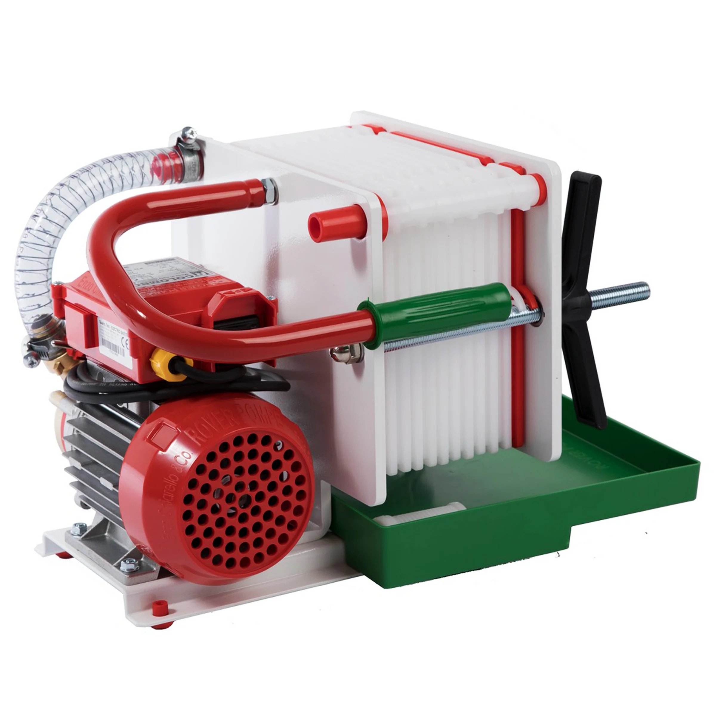 Filtru vin Rover Colombo 12, capacitate 500 L/h, 12 placi, dimensiune 20×20 cm, pompa bronz [2]