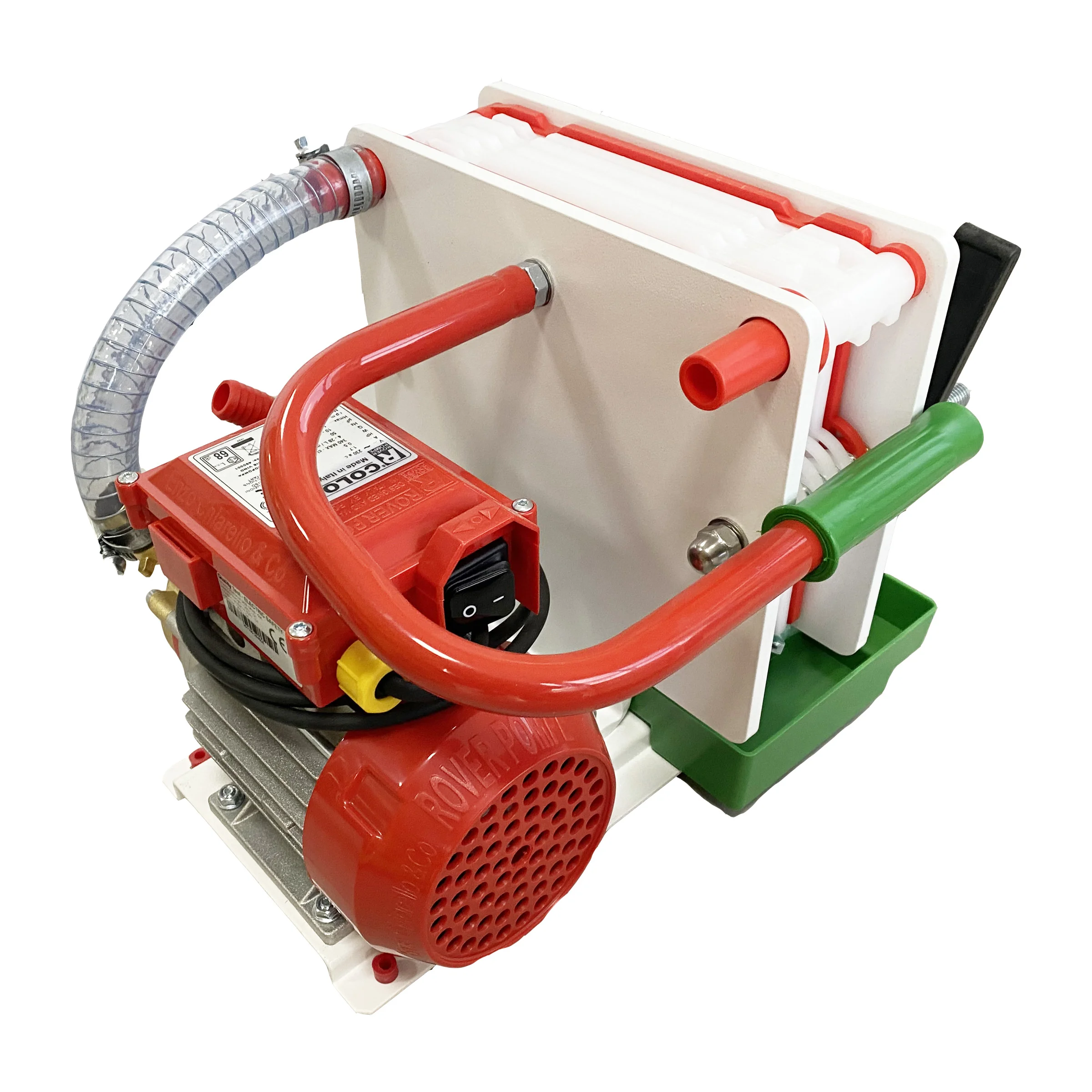 Filtru vin Rover Colombo 6, capacitate 300 L/h, 6 placi, dimensiune 20×20 cm, pompa bronz [2]