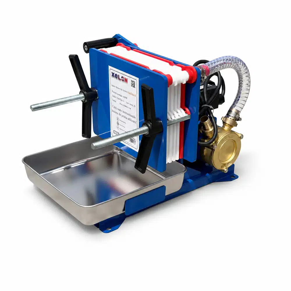 Filtrare vin - Filtru vin Xelon Vinelite 6, capacitate 250 L/h, 6 placi, dimensiune 20×20 cm, randament ridicat, calitate garantata