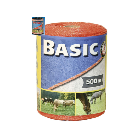 Conductori gard electric - Fir basic portocaliu 500M