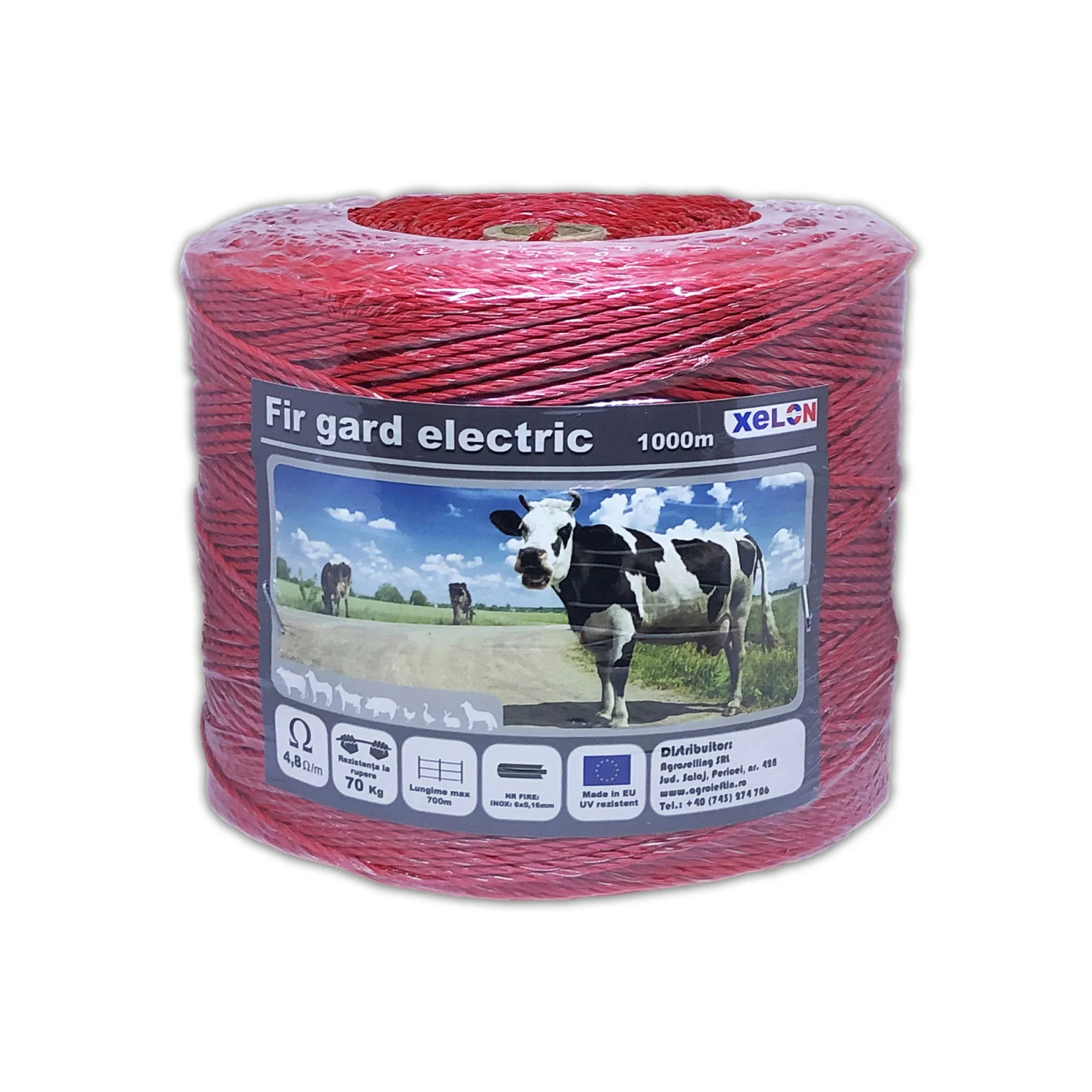 Conductori gard electric - Fir gard electric, 250-1000m, 70kg, 4,8 ohm/m, 6 fire, Xelon®