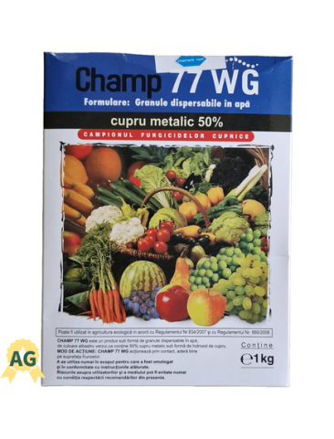 Fungicide - Fungicid CHAMP 77 WG - 1 kg, Nufarm, Cupru metalic, Tomate, Castraveti, Vita de vie, Cartof, Mar