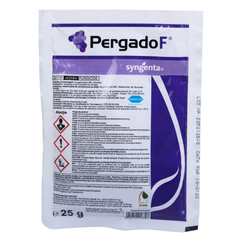 Fungicide - Fungicid PERGADO F 45 WG 25 gr, Syngenta, Contact, Vita de Vie, Mana