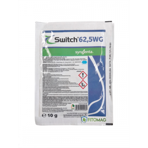 Fungicide - Fungicid SWITCH 62,5 WG - 10 g, Syngenta, Sistemic, Flori, Legume, Vita de vie