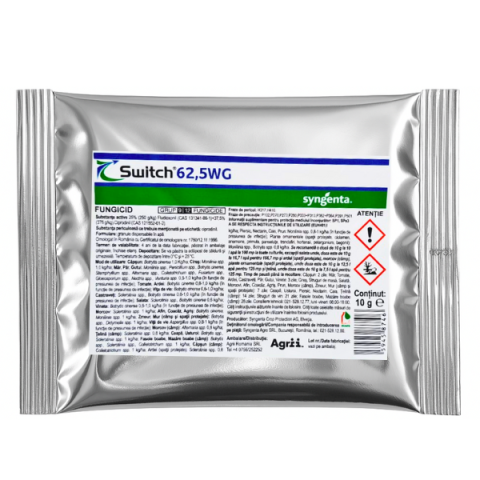 Erbicide - Fungicid SWITCH 62,5 WG - 100 g, Syngenta, Sistemic, Flori, Legume, Vita de vie
