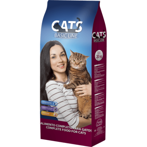 Hrana pisici - Hrana completa pentru pisici CATS BASIC LINE, 20kg