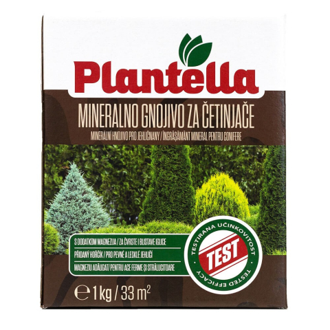 Articole intretinerea plantelor - Ingrasamant Conifere PLANTELLA, cristalizat, ace maronii - 1 kg