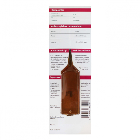 Ingrasamant cu calciu CALCIOMAX - 20 ml, Legume, Fructe [1]