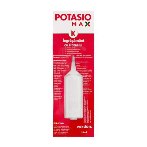 Ingrasaminte foliare si prin picurare - Ingrasamant cu potasiu POTASIOMAX - 20 ml, Legume, Fructe