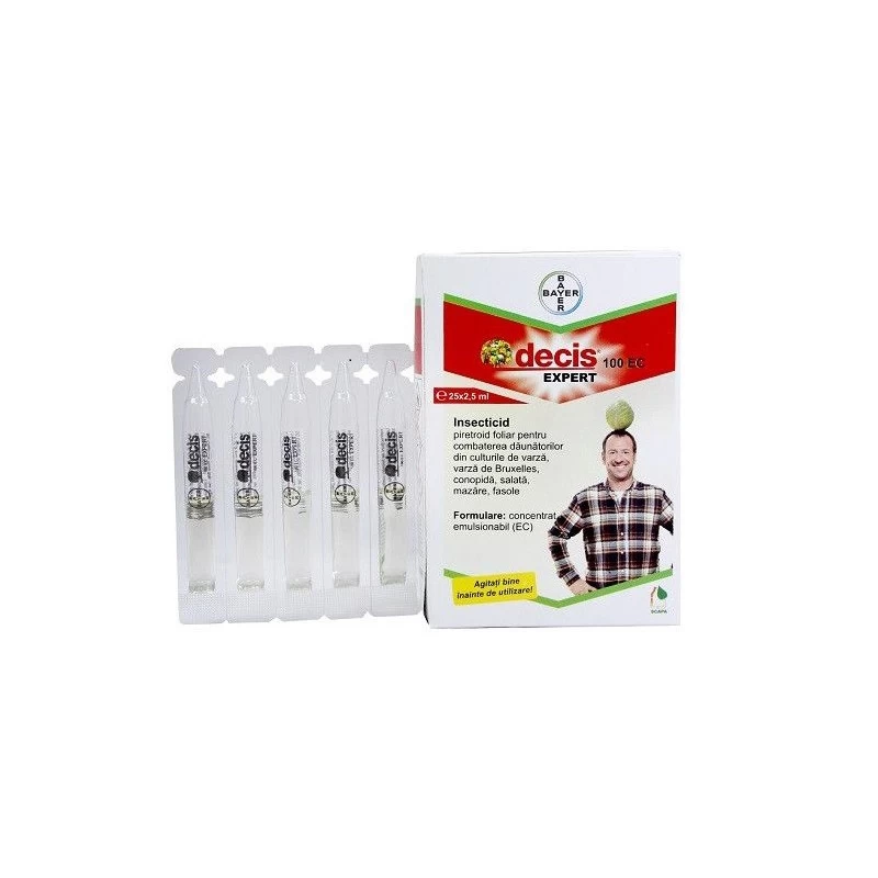 Insecticid DECIS EXPERT 100 EC - 2,5 ml, Bayer, Contact