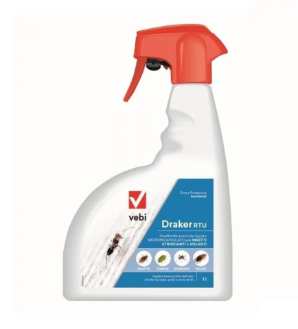 Raticide si igiena publica - Insecticid DRAKER RTU - 1 litru Insecticid DRAKER RTU - 1 litru Insecticid DRAKER RTU - 1 litru, Vebi, Gata de utilizare, Fara miros, Zburatoare si Taratoare