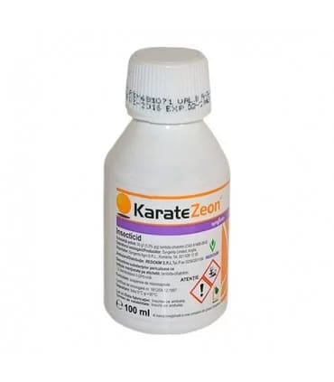 Insecticide - Insecticid KARATE ZEON - 100 ml, Syngenta, Lambda-Cihalotrin 50 g/l, Piretroid de Contact, Efect indelungat