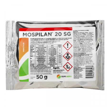 Insecticide - Insecticid sistemic MOSPILAN® 20 SG - 1.5 g, Sumi Agro, Gandacul de Colorado, Acarieni, Afide, Musculita alba