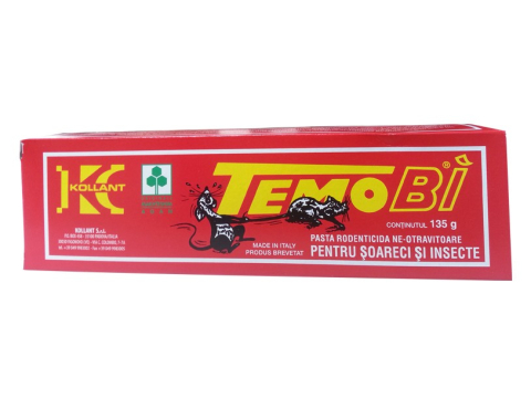 Lipici Soareci si Insecte TEMO BI - 135 g, Kollant, NON-Toxic, Produs brevetat [1]