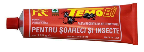 Raticide si igiena publica - Lipici Soareci si Insecte TEMO BI - 135 g, Kollant, NON-Toxic, Produs brevetat