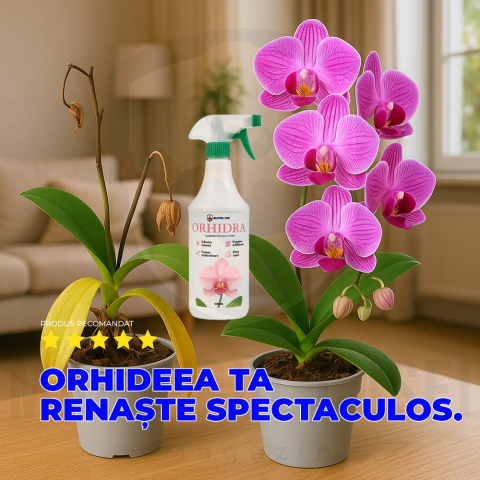 Orhidra – Îngrășământ Bio pentru Orhidee, Tratament pentru Rădăcini și Frunze [1]