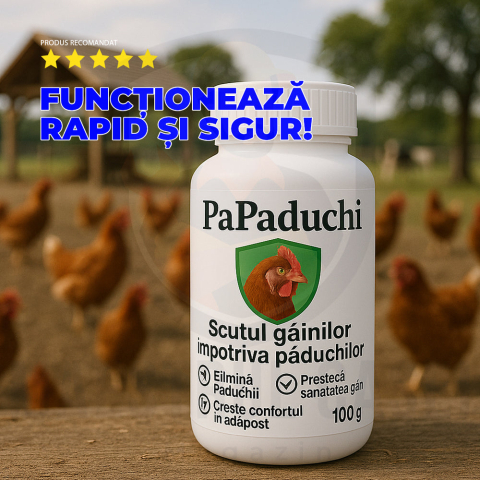 Antiparazitare - PaPaduchi – tratament natural păduchi de găină, soluție anti-paraziți găini