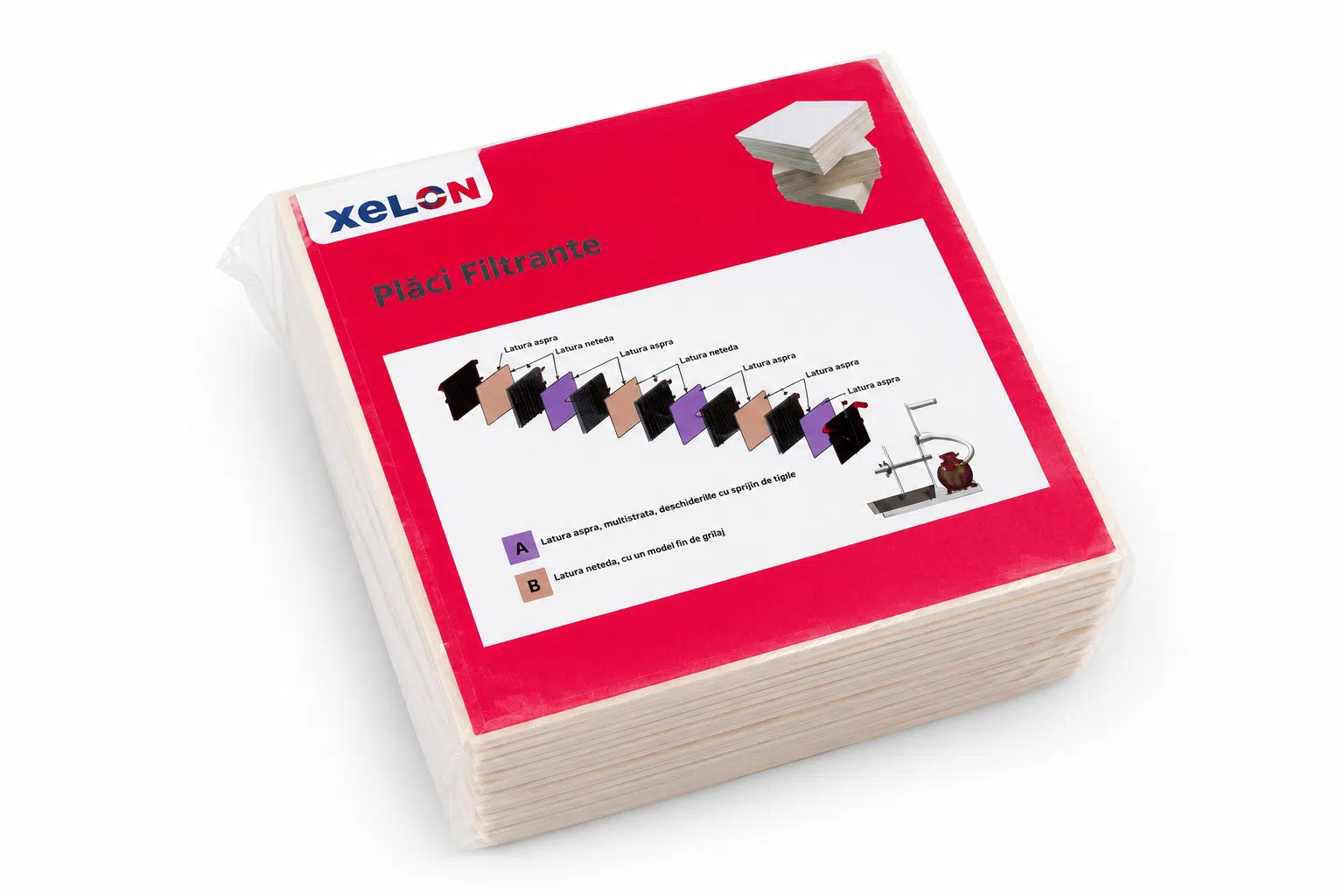 Placi filtrante XeLON NR 12 VinElite , 20x20cm, compatibil filtre VinElite, 25buc/set [1]