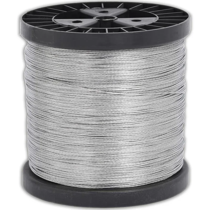 Conductori gard electric - Sarma zincata gard electric, galvanizata, 7lite, 1000M, 220kg, 0,12ohm/m