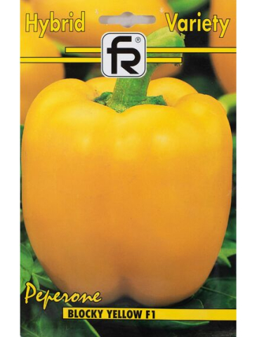 Seminte legume Hibirizi - Seminte ardei galben BLOCKY YELLOW F1