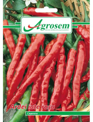 Seminte legume - Seminte Ardei Iute Rosu CAYENNA 0.7GR
