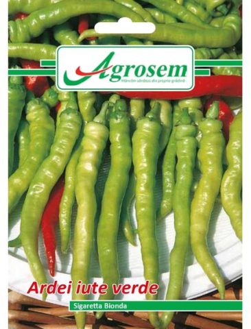 Seminte legume - Seminte Ardei Iute Verde SIGARETTA BIONDA 0.5 GR