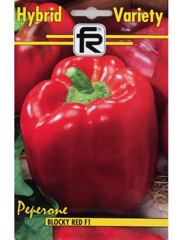Seminte legume Hibirizi - Seminte Ardei Rosu BLOCKY RED F1