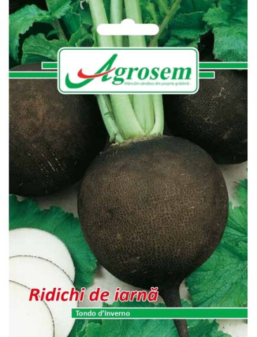 Seminte legume - Seminte Ridichi de Iarna NERO TONDO DINVERNO 6 gr.
