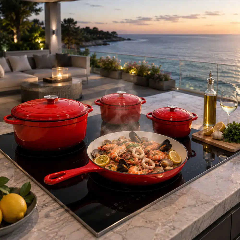 Set oale din fonta emailata 4 piese, Cooking with Xelon® [2]