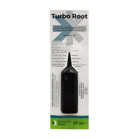 Ingrasaminte foliare si prin picurare - Stimulator de inradacinare TURBO ROOT - 25 ml, Vitana, Acizi humici si fulvici, Aminoacizi liberi, NPK