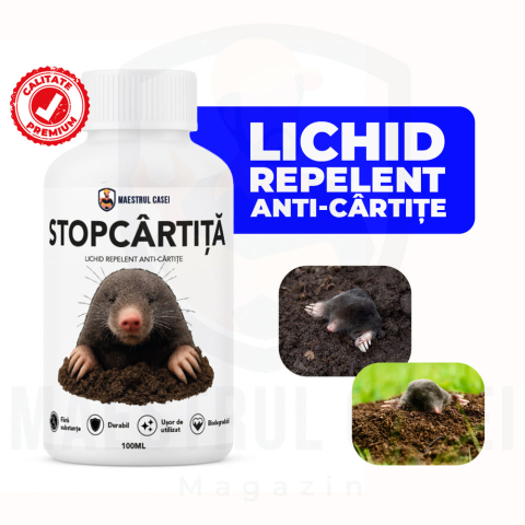 Combaterea cartitelor - StopCârtiță - Repelent natural concentrat