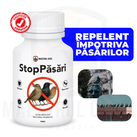 Repelenti animale - StopPăsări – Repelent Natural Împotriva Păsărilor | 100 ml