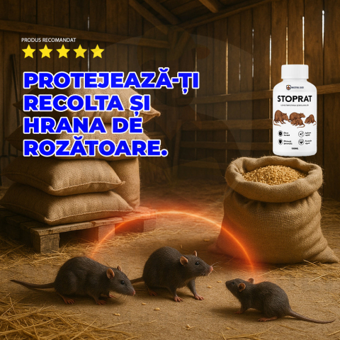 StopRat - repelent natural pentru şoareci și şobolani, protecție anti-rozătoare [2]