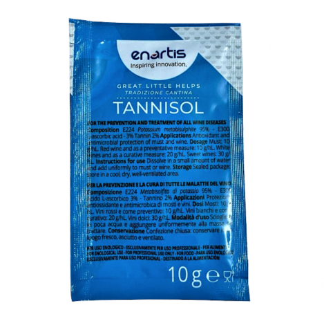 Produse de vinificatie - Tannisol, antioxidant pentru vin, 10gr