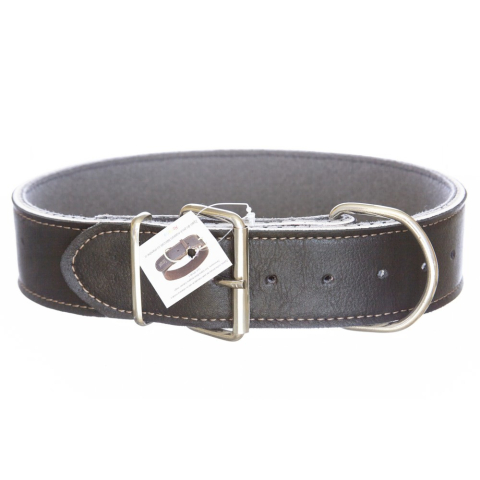 Zgarzi - Zgarda din piele lata&groasa 5 cm/80 cm negru