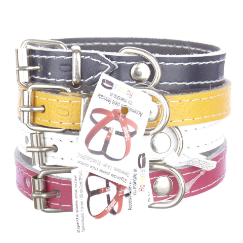 Zgarzi - Zgarda piele 1,4 cm/30 cm nr 0 mix color