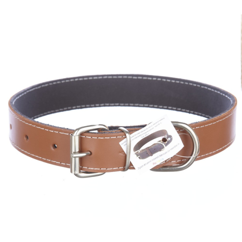 Zgarzi - Zgarda piele 3,0 cm/60 cm nr 4 maro