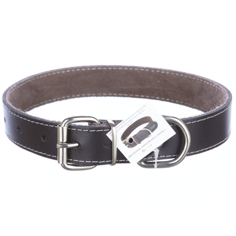 Zgarzi - Zgarda piele 3,0 cm/60 cm nr 4 negru