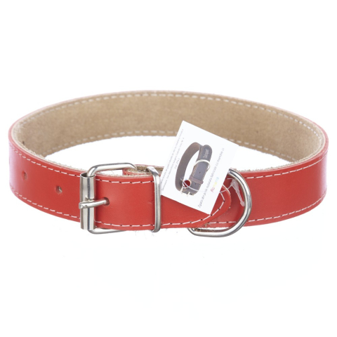 Zgarzi - Zgarda piele 3,0 cm/60 cm nr 4 rosu