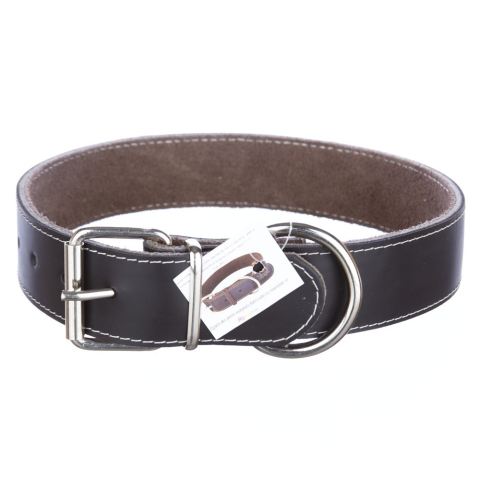 Zgarzi - Zgarda piele 4,0 cm/65 cm nr 5 negru