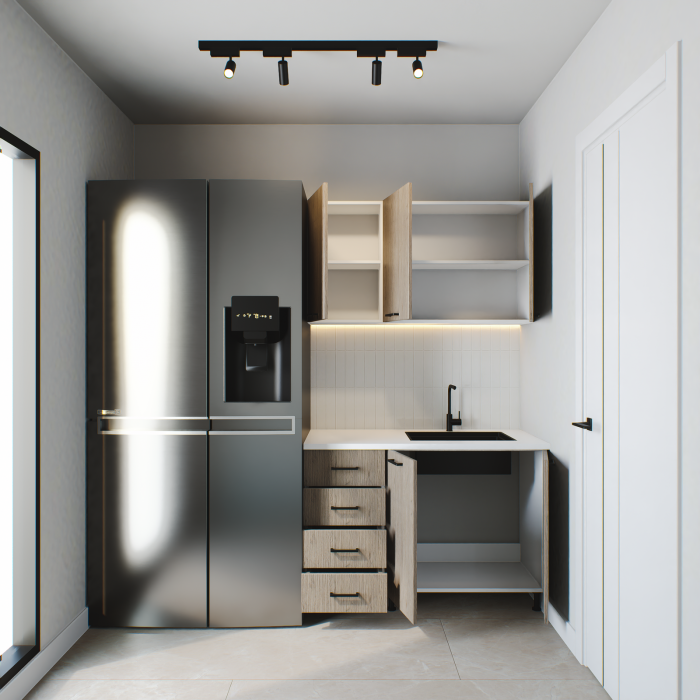 Bucătărie PRISMA LINE 1.2 m, fronturi din MDF [2]