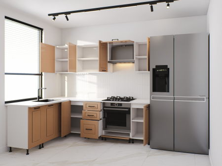 Bucătărie FORMA CORNER CLASS 2.4 m, fronturi din MDF [1]