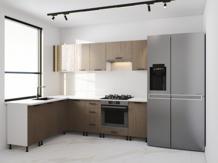 Bucătării 2,4 m - Bucătărie FORMA CORNER LINE 2.4 m, fronturi din MDF