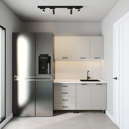 Bucătării 1,4 m - Bucătărie PRISMA LINE 1.4 m, fronturi din MDF