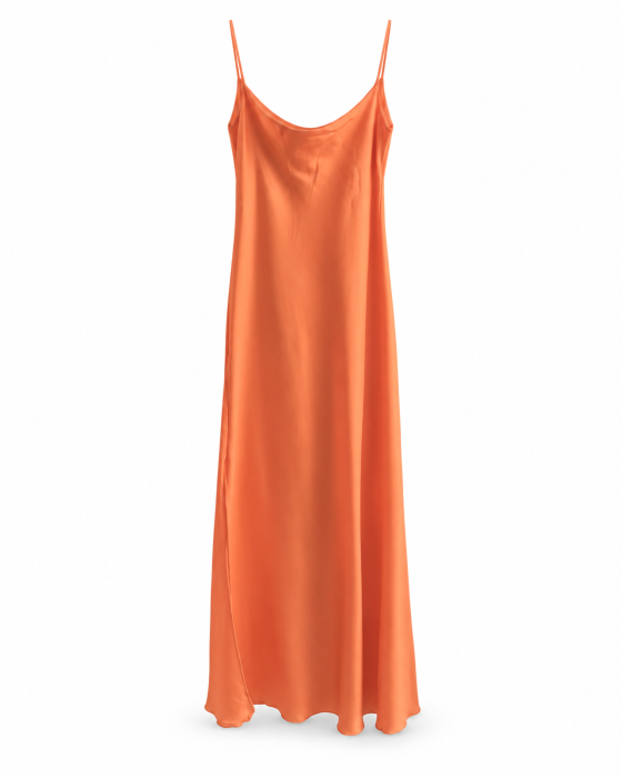 Rochie maxi portocalie New Collection - L/XL [2]