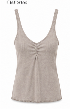 Tricouri si maiouri - Maiou crem/bej fără brand - XS-S